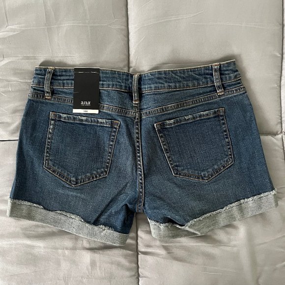A.N.A Dark Destruction Denim Jean Shorts | NWT | 28/6 - Picture 2 of 4